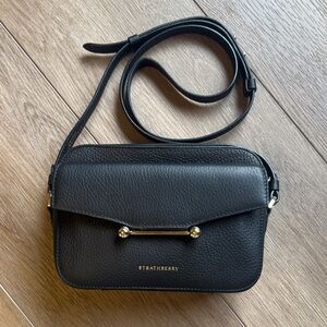 Strathberry Mosaic leather Crossbody Camera Bag with Gold Accent